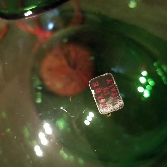 Vintage Italian Blown Glass Decanter with Ice Chamber - Picture 11 of 17